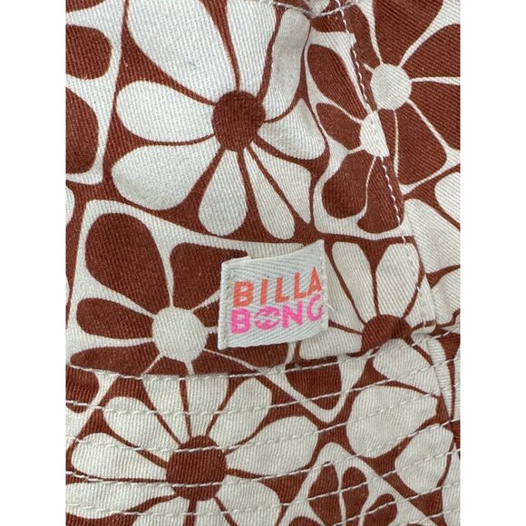 NWT Billabong Girls Floral Bucket Hat AOP Cotton Beach Sun Hat One Size Summer - Picture 2 of 8